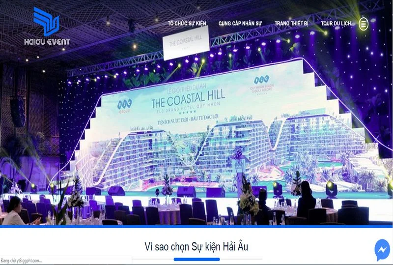 Website Hải Âu Event